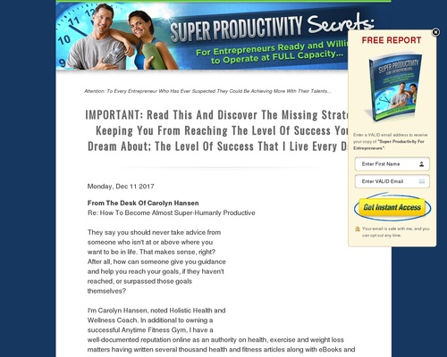 Super-Productivity-Secrets-For-Entrepreneurs-Ready-And-Willing-To-Operate Super Productivity Secrets: For Entrepreneurs Ready And Willing To Operate At FULL Capacity