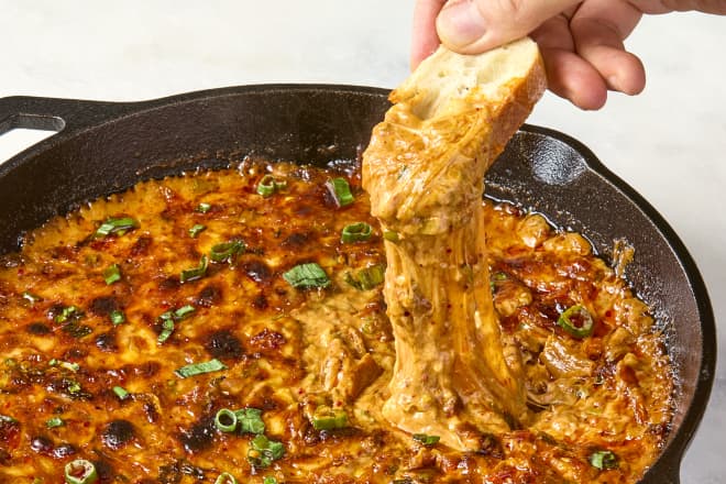 This "Unbelievable" Spicy Baked Dip Is the First to Go at Every Super Bowl Party