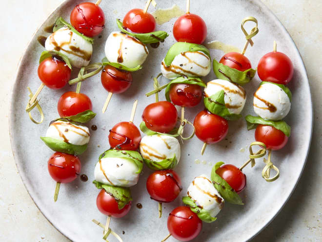 My 5-Ingredient "Caprese Skewers" Are the First Thing Gone at Every Cookout